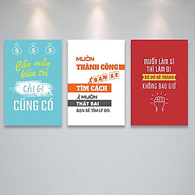 Mua Tranh bộ treo văn phòng làm việc tạo động lực -  PGĐL1601
