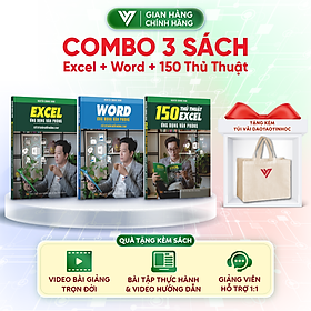 Combo 3 Sách Word Và Excel Và 150 Thủ Thuật Ứng Dụng Văn Phòng Từ Cơ Bản Đến Nâng Cao