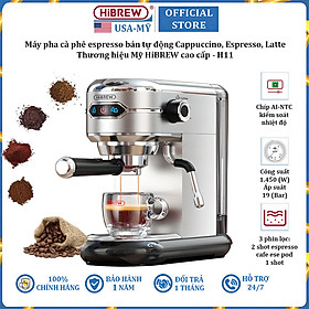 Mua Máy pha cà phê espresso bán tự động thương hiệu HiBREW cao cấp H11   áp suất 19bar   công suất 1450W - Hàng Chính Hãng