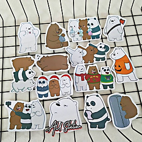 Set 5 sticker trang trí mũ bảo hiểm, balo, máy tính nhiều chủ đề - chống trầy