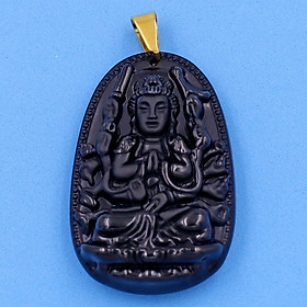 Mặt Phật Thiên Thủ Thiên Nhãn đen 5cm