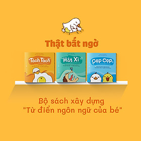 [Download Sách] Combo 3 cuốn truyện tranh Ehon Nhật Bản - Ehon Thật Bất Ngờ (Tách Tách , Hắt Xì, Cạp Cạp) - Dành cho trẻ 0-2 tuổi