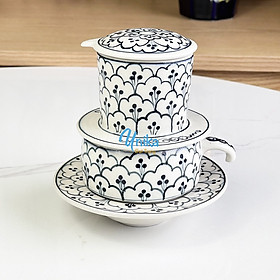 Bộ phin pha cà phê gốm sứ - phin cafe gốm bát tràng