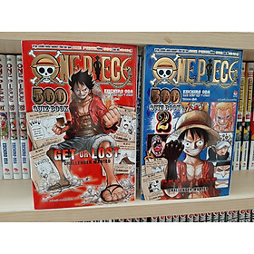 Combo 2 cuốn: One Piece 500 Quiz Book (2 tập)