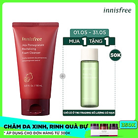 Sữa Rửa Mặt Ngăn Ngừa Lão Hóa Da Innisfree Jeju Pomegranate Revitalizing Foam Cleanser (150ml)