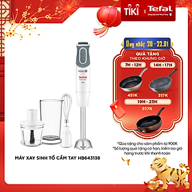 Máy xay sinh tố cầm tay Tefal HB643138 – trắng, 800W