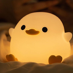 Duck Nightlight Night Light Ornament Silicone Animal Saving Coffee Table Lamp Bedside Lamp for Dormitory Office
