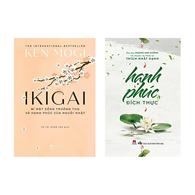 Hình ảnh Combo 2 Cuốn Sách Tìm Kiếm Hạnh Phúc Cho Bản Thân: Ikigai - Bí Mật Sống Trường Thọ Và Hạnh Phúc Của Người Nhật + Hạnh Phúc Đích Thực (Tái Bản)