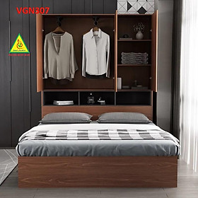 Giường ngủ đơn giản theo phong cách hiện đại VGN307 - Nội thất lắp ráp Viendong Adv