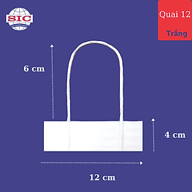 Mua Quai túi giấy 1 000 đôi màu trắng size 12cm