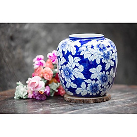 Mua LỌ HOA MEN NGỌC LAM VẼ BĂNG MAI
