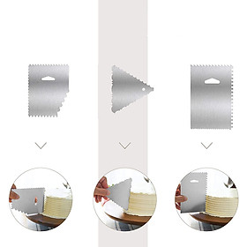 Mua Bộ 3 miếng dao chà láng  vét bột  tạo vân bánh kem