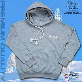 ÁO HOODIES BÉ TRAI là ÁO THUN CÓ MŨ TRẺ EM, áo nỉ có túi phía trước rất thời trang, vải 100% cotton dày và ấm vào mùa thu đông phù hợp với trẻ em cả bé trai và bé gái có cân nặng từ 30kg đến 70kg với hình in chữ OFFROAD độc đáo ở phía sau, màu XÁM NHẠT