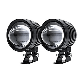 2x Motorcycle Headlight Motorcycle LED Fog Lights 3 Modes IP67 Waterproof