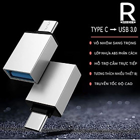 Đầu chuyển đổi USB TypeC và USB 3.0 thương hiệu RIBI - hàng chính hãng
