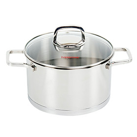 Mua Nồi Inox Cao Cấp 3 Đáy Nắp Kiếng Happy Cook Novelty HC-18NV