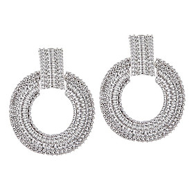 Womens Geometric Round Statement Drop Dangle Earrings Jewelry