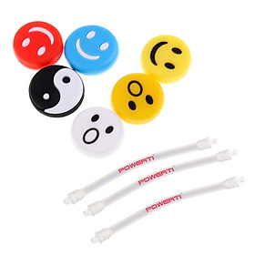 6 Pieces Mixed Color Tennis Racquet Dampeners  Pieces  String Shock Absorbers
