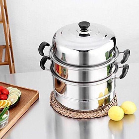 Mua Nồi hấp inox 3 tầng Cookware