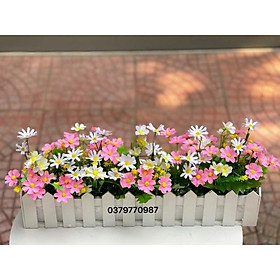 Mua Cúc họa mi giả kèm bình sứ cắm sẵn cực đẹp cao 30cm