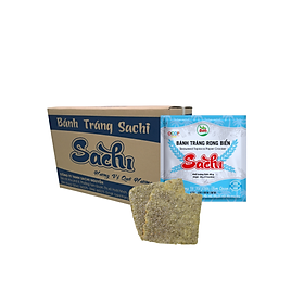 Thùng 50 Gói Loại 45Gram, Bánh Tráng Rong Biển Cao Cấp Nướng Sẵn Sachi