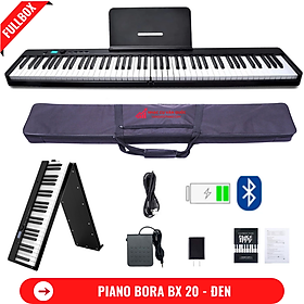 Đàn Piano Điện Bora BX 20 Gấp Gọn -88 Phím Nặng Cảm Lực - Kết Nối Bluetooth + Chân Đàn