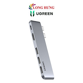 Cổng chuyển đổi Ugreen 5-in-1 Multifunction Adapter USB-C Hub CM251 60559 - Hàng chính hãng