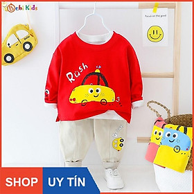 Set áo thun quần kaki trẻ em , quần áo trẻ em từ 8 tháng đến 4 tuổi - B274