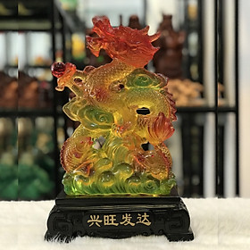 Mua Rồng Phong Thủy Đứng Ngậm Châu Kích Thước Trung