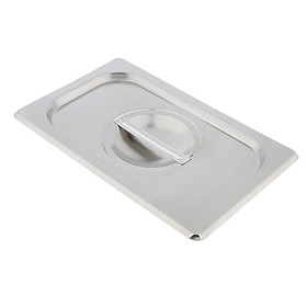 1Pc Special Steam Table Pan Lid for 1/3 Size Steam Table Pan Stainless Steel