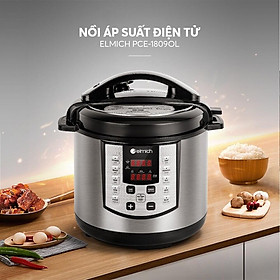 Hình ảnh Nồi áp suất điện đa năng Elmich 6L PCE 1809OL - Hàng Chính Hãng