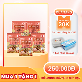 Combo 5 Gói Xốt Nấu Cơm Vị Khoai Lang Và Bắp [TẶNG KÈM HỘP NHỰA CAO CẤP] Nisshin Seifun Welna