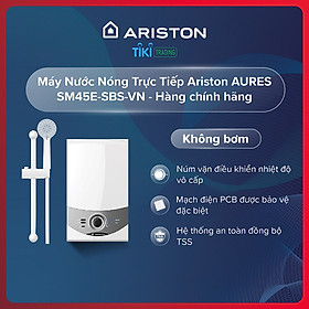 Máy Nước Nóng Trực Tiếp Ariston AURES SM45E-SBS-VN - Hàng chính hãng