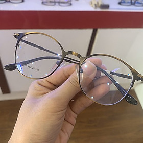 Gọng kính cận mắt tròn kim loại siêu sang, màu siêu bắt mắt - Minh Hiệu Store