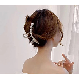 Kẹp tóc đuôi tiên cá ngọc trai đá mẫu mới