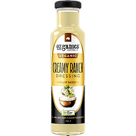 Sốt Salad Hữu Cơ Kem Ranch Ozganics - Creamy Ranch Dressing Chai 250ml