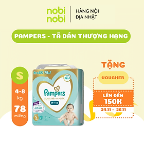 Tã/ Bỉm Dán PAMPERS Nhật Thượng Hạng, Size S78 .