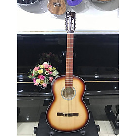 Đàn guitar Classic MKC951, thùng tròn, màu nâu rìa cánh gián, Việt Nam, kèm bao da 2 lớp, bộ dây(ảnh thật)