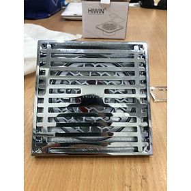 Ga thoát sàn ngăn mùi thoát nước nhanh đồng mạ crom cao cấp Hiwin FD-1451H mặt 100*100