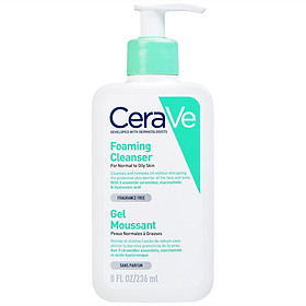 Sữa Rửa Mặt Dịu Nhẹ Cho Da Dầu CeraVe Foaming Cleanser 236ml