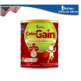 Sữa bột ColosGain 1+ 800 gram/lon - cho trẻ suy dinh dưỡng miễn dịch kém