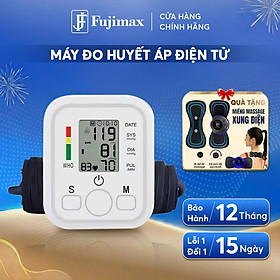 Máy Đo Huyết Áp Điện Tử Nhật Bản [ BẢO HÀNH 12 THÁNG ] tặng kèm miếng dán EMS