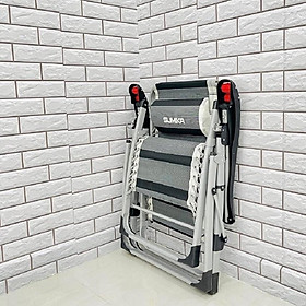 Ghế Xếp Thư Giãn 199, Ghế Xếp Có Con Lăn Massage tay, Tải 300 Kg, Tặng khay + Gối, Công nghệ Nhật Bản