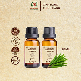 Combo 02 Tinh dầu tràm năm gân giữ ấm cho bé, kháng khuẩn, đuổi muỗi Bình Lam Natural 20ml