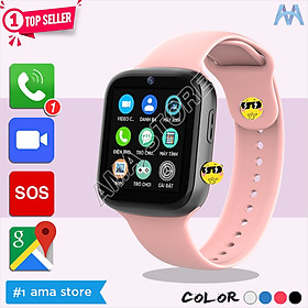 Đồng hồ Thông minh Cho Trẻ em, Học sinh, Sinh viên Định vị Wifi gọi Điện thoại, Video call AMA Watch C90 Hàng nhập khẩu