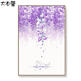 Mua Tranh canvas tràn viền treo tường phòng khách  tranh vẽ bông hoa sắc màu H 168 (không kèm khung)