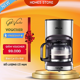 Máy Pha Cà Phê Mini Gia Đình Bear KFJ-403 Dung Tích 600 ML Công Suất 550 W - Hàng Chính Hãng