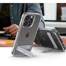 Ốp lưng Usam Ultra Hybrid S cho iPhone 14/14 Plus/ 14 Pro/14 Pro Max - Thiết kế trong suốt, có tích hợp giá đỡ, chống sốc , chống ố, chống bẩn , viền camera cao - Hàng chính hãng