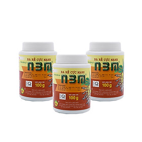 Combo 3 hủ phân bón kích thích ra rễ dưỡng rễ N3M 100g - Root Stimulator Fertilizer