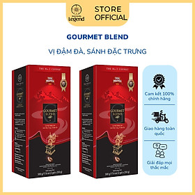 Combo 2 Hộp Cà phê Rang Xay Gourmet Blend-Trung Nguyên Legend-Vị cà phê đậm, cafein 1%- 500gr-Pha Phin